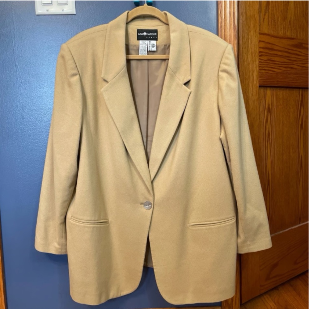 Sag Harbor Camel Tan Blazer Jacket